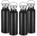 Neihepal 20 oz Insulated Water Bottles Bulk 4 Pack, Stainless Steel Double Wall by Neihepal