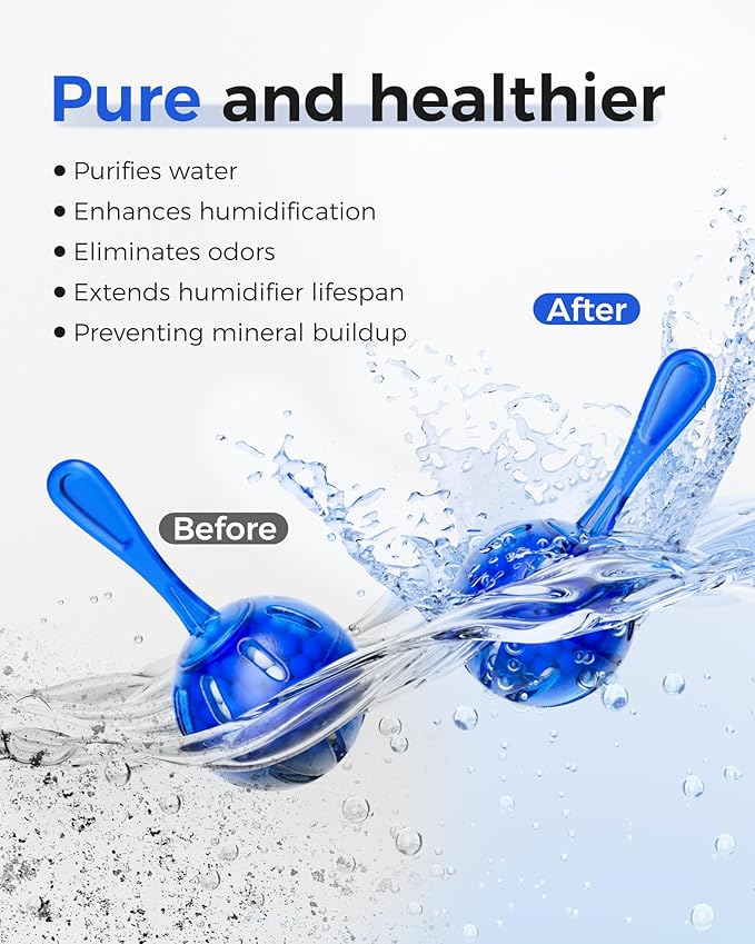Humidifier Cleaner Anti-Scale Balls: Stop White Dust, Extend Humidifier Life - Image 3