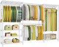 Ulif E1 Heavy Duty Closet Garment Rack, 6 Tiers Adjustable Metal Freestanding by Ulif
