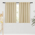 RYB HOME Small Window Curtains Blackout, Privacy Thermal Insulating Drapes by RYBHOME