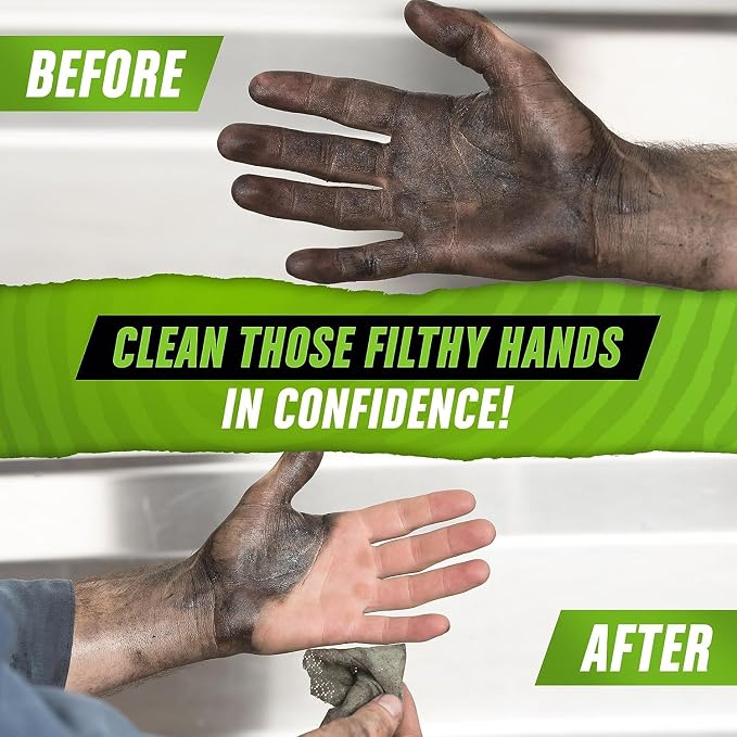 Grip Clean Heavy Duty Hand & Tool Cleaning Wipes – Waterless Hand Cleaner - Image 4