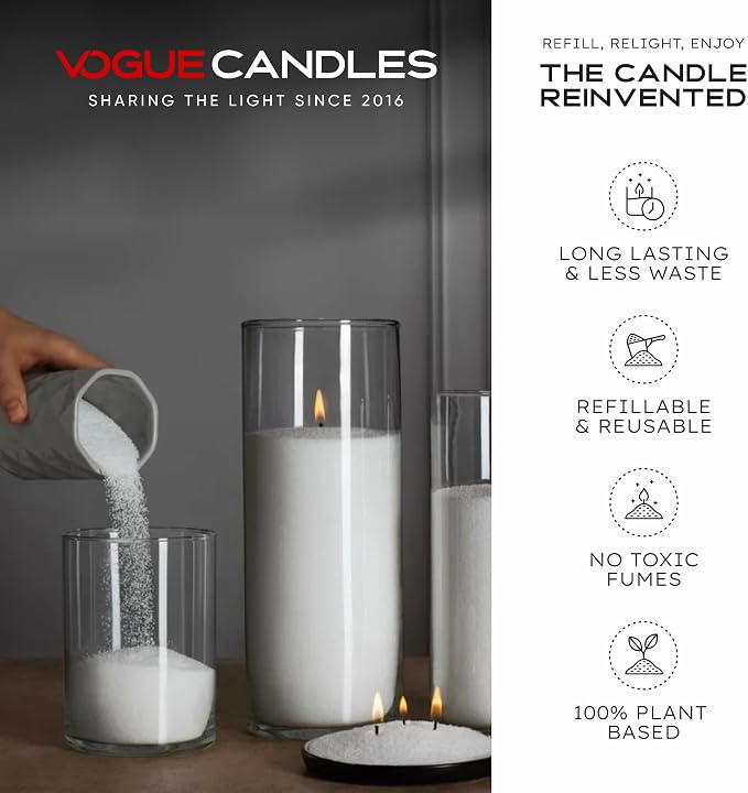 Vogue Candles Granulated Wax Refill - 1lb Plant-Based Granules Pack - - Image 3