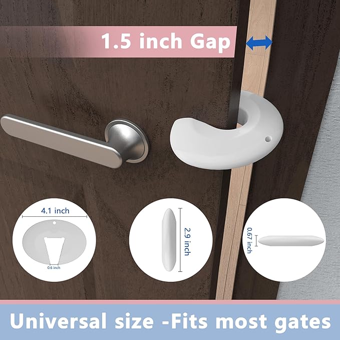 Door Pinch Guard and Door Slam Stopper, Durable Silicone Door Finger Pinch Guard - Image 5