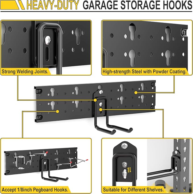 Ultrawall Garage Storage Organization, Versatile Storage Hooks Garden Tool - Image 4