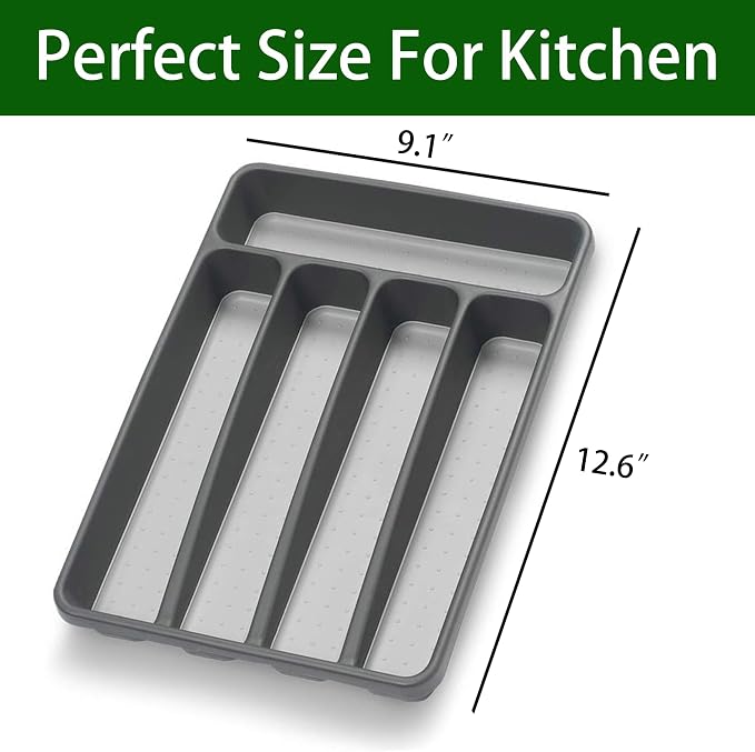Silverware Organizer Utenisl Organizer Holder Kitchen Drawer Organizer Plastic - Image 3