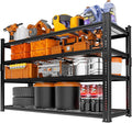 Storage Shelves Heavy Duty, 4-tier Adjustable Metal Industrial Utility Shelf by ROOMTEC