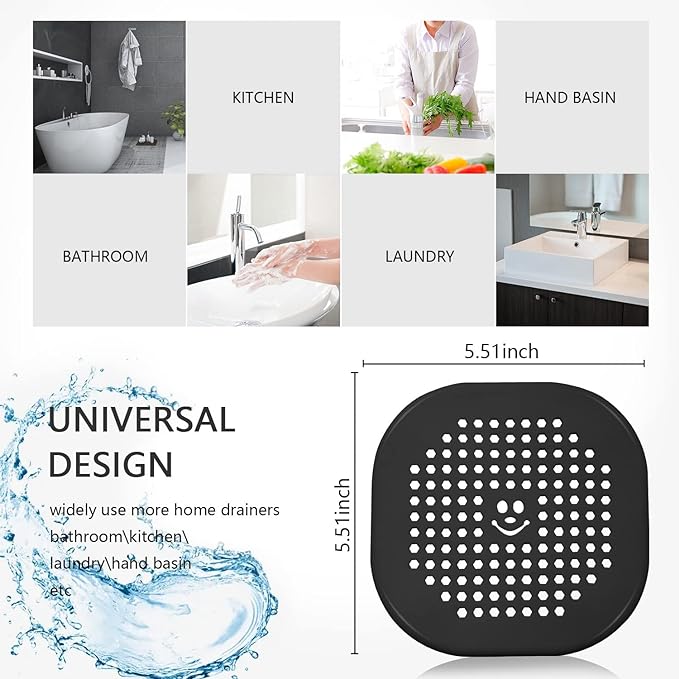 Drain Cover Hair Catcher Drain Plug Hair Stopper Drain Protector - Image 6