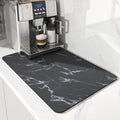 AMOAMI-Coffee Mat Hide Stain Rubber Backed Absorbent Dish Drying Mat by AMOAMI