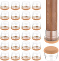 24 PCS Silicone & Felt Chair Leg Floor Protectors by Yomanta