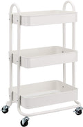 Amazon Basics 3-Tier Rolling Utility or Kitchen Cart, Lockable Wheels by AmazonBasics