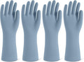 Rubber Cleaning Gloves for Dishwashing, 4 Pairs Reusable Kitchen Gloves for by Unknown