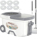Mop and Bucket with Wringer Set, Spin Mop and Bucket System, Mops by Wodemom