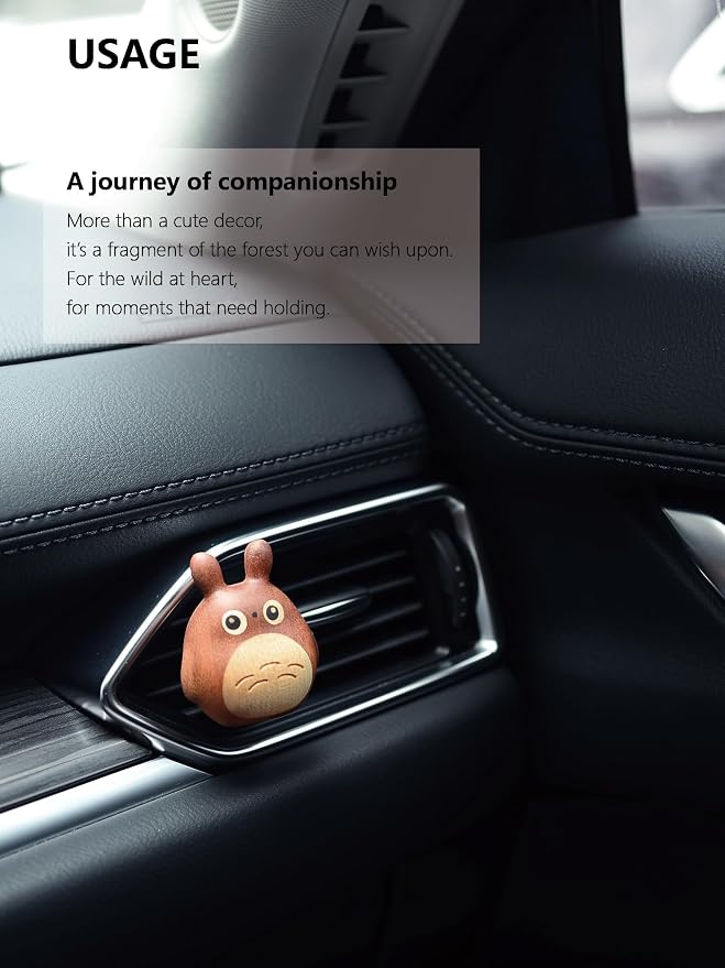 Handmade wooden Car Diffuser for Essential Oils and Refillable Air Freshener - Image 7
