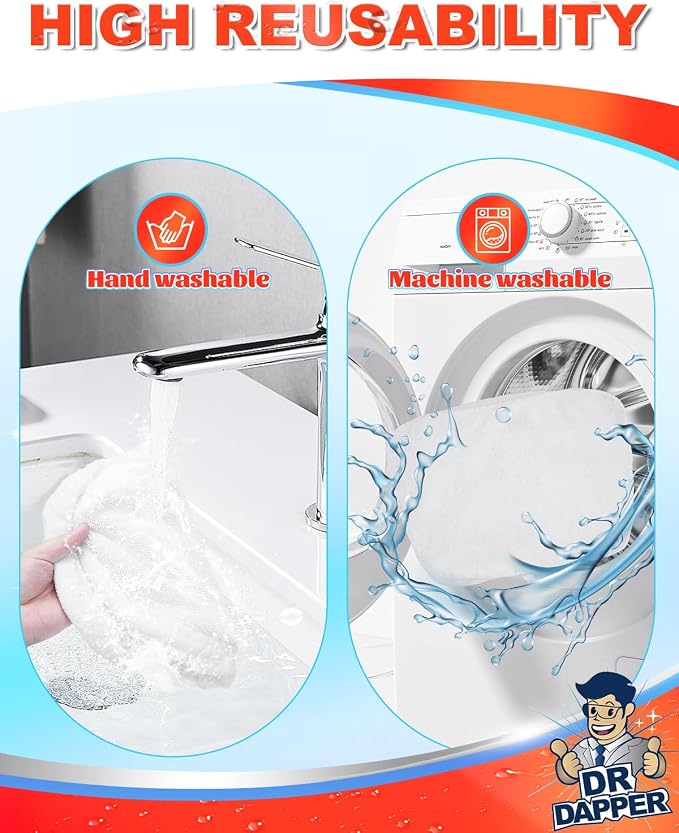 DR DAPPER 2 Pack SMP01 Steam Mop Replacement Pads Compatible - Image 8