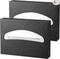 2 Packs Toilet Seat Cover Dispenser Wall Mounted Stainless Steel Matte Black by Gorlary