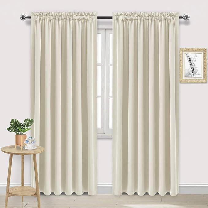 DWCN Blackout Curtains for Living Room Thermal Insulated, Energy Saving & Noise by DWCN