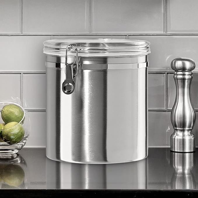 Oggi Stainless Steel Kitchen Canister 152oz + Oggi Stainless Steel 4 pc Food - Image 3