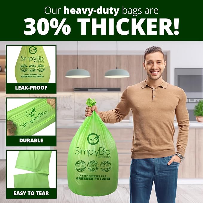 10-13 Gallon Compostable Trash Bags - Image 4