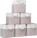 Cube Storage Bins, Collapsible Fabric Storage Cubes Bins, 11 Inch Cube Storage by BOFUGA