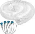 Qucship PVC Dust Collection Hose 4" x 10', Puncture-Resistant, Flexible Clear by Qucship