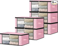 HomeHacks Storage 6-Pack Clothes Organizer Storage Bags Foldable Storage Box by HomeHacks