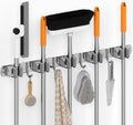 5 Grippers Broom Holder Wall Mount by Unknown