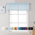 Chyhomenyc Light Blue Sheer Valances by Chyhomenyc