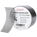 Black Window Screen Repair Tape, 2 in X 15 FT Screen Repair Kit by Secopad