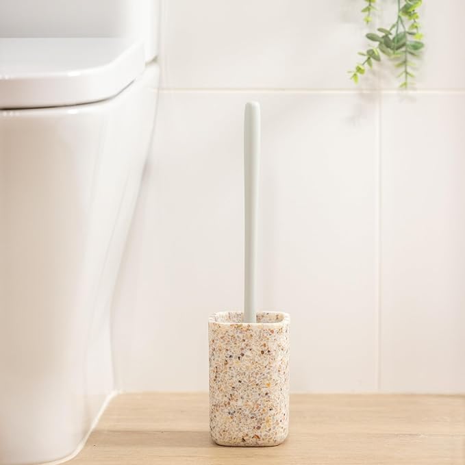 Vigar Zense Toilet Brush and Holder Set, Toilet Bowl Brush - Image 2