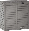 EAST OAK 76 Gallon Outdoor Trash Can | Waterproof Resin Garbage Can by EASTOAK