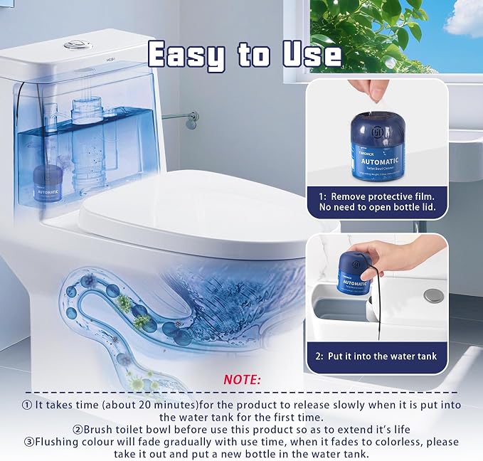 Toilet Bowl Cleaner, Automatic Long Lasting Continuous Toilet Bowl Cleaners - Image 5