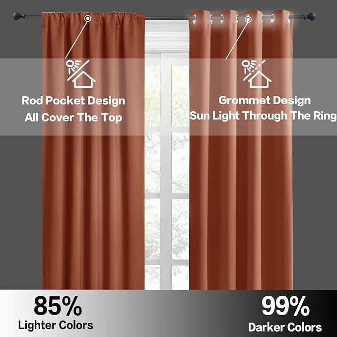 RYB HOME RV Camper Door Window Curtains -Blackout Privacy Curtains & Drapes - Image 5