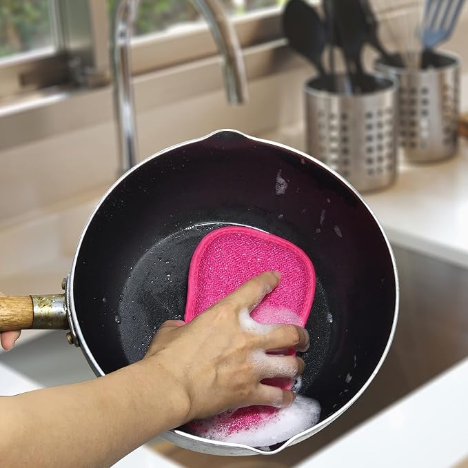 10 Pack Kitchen Dish Sponges Scrubber Non-Scratch Multi-Purpose Dishcloths - Image 5