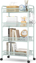 TOOLF 4-Tier Rolling Cart, Metal Utility Cart by TOOLF