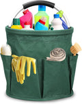 Qivine 17L Cleaning Caddy with Handle, Cleaning Supply Caddy Foldable Cleaning by Qivine