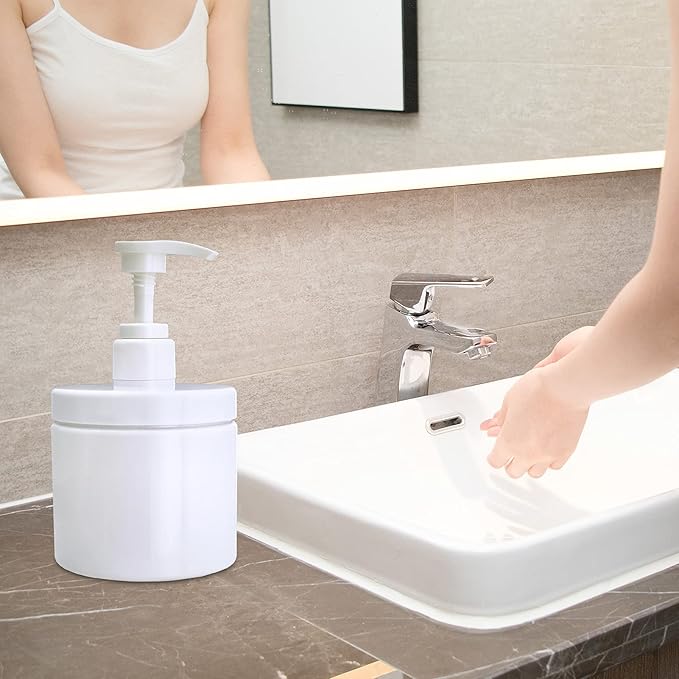 Cosywell Pump Bottle Dispenser Plastic Pump Bottles Refillable Bottles Wide - Image 7