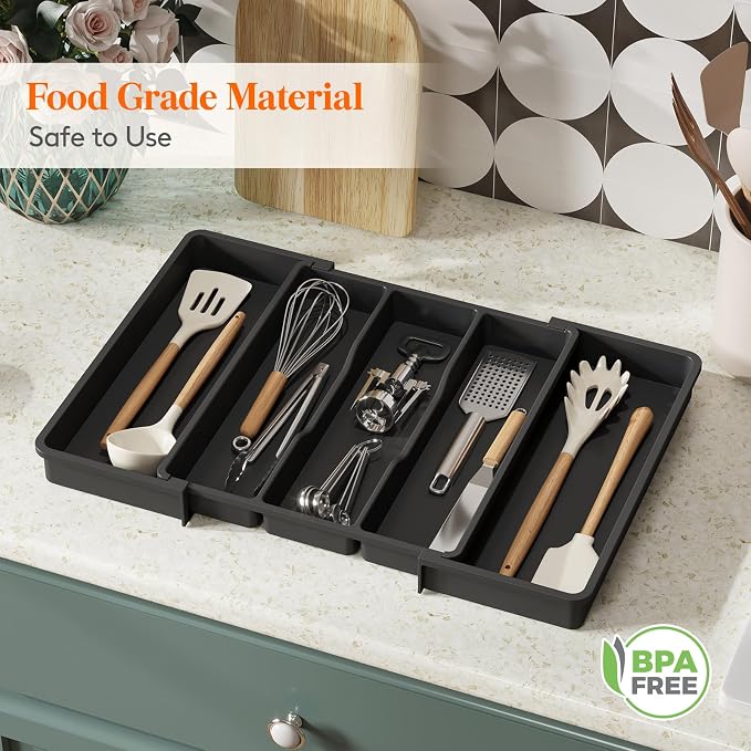 Lifewit Silverware Drawer Organizer and Utensil Organizer Set, Expandable - Image 7