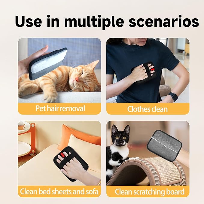 Pet Hair Remover and Electrostatic Cats & Dogs Hair Remover, Reusable pet Hair - Image 6