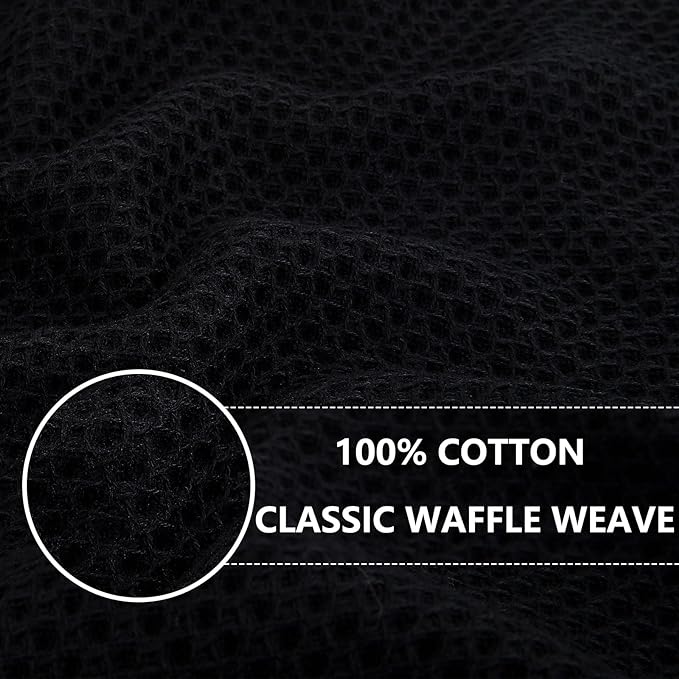 Homaxy 100% Cotton Waffle Weave Kitchen Dish Towels, Ultra Soft Absorbent Quick - Image 2