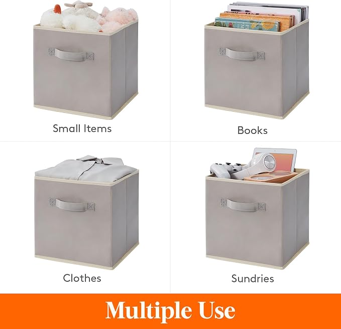 Lifewit 13 Inch Storage Cubes, 10 Packs Cube Storage Bins, Foldable Fabric Bins - Image 5
