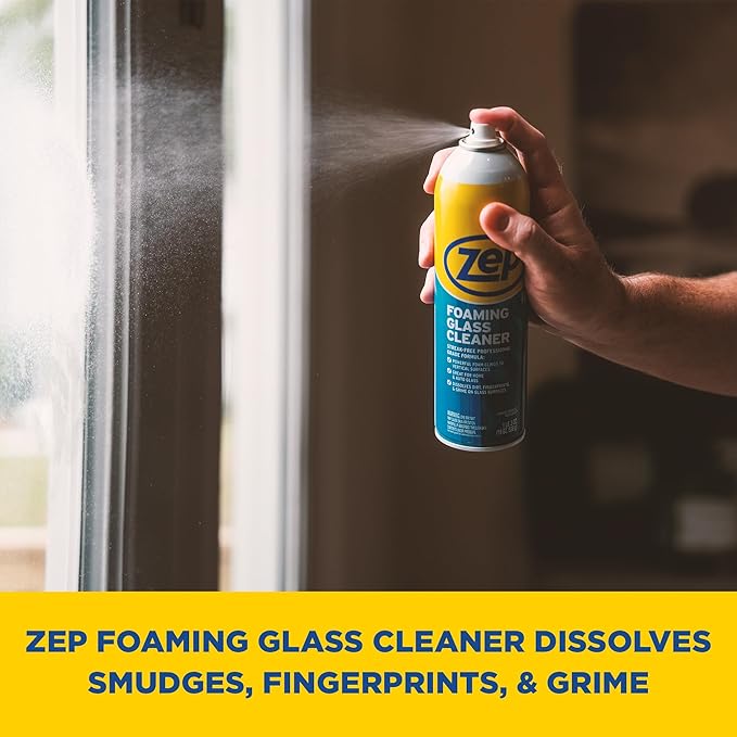 Zep Foaming Glass and Plexiglass Cleaner - 19 oz ZUFGC19 - Foaming Formula - Image 7