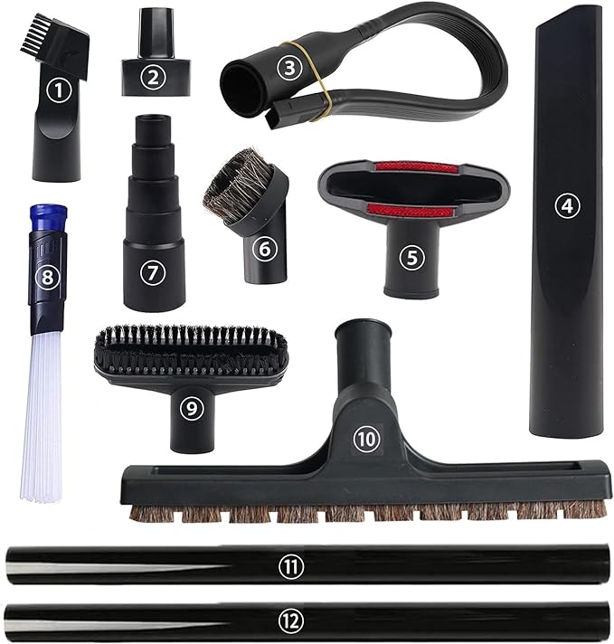 12 Pcs Universal Vacuum Attachments by GEBDSM