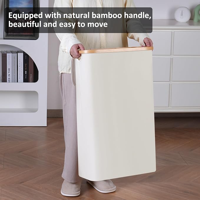 Slim Laundry Basket, Tall laundry Hamper - Image 6
