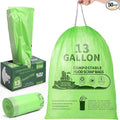 Amyhill 50 Count Compostable Kitchen Trash Bags 13 Gallon Compostable by Amyhill
