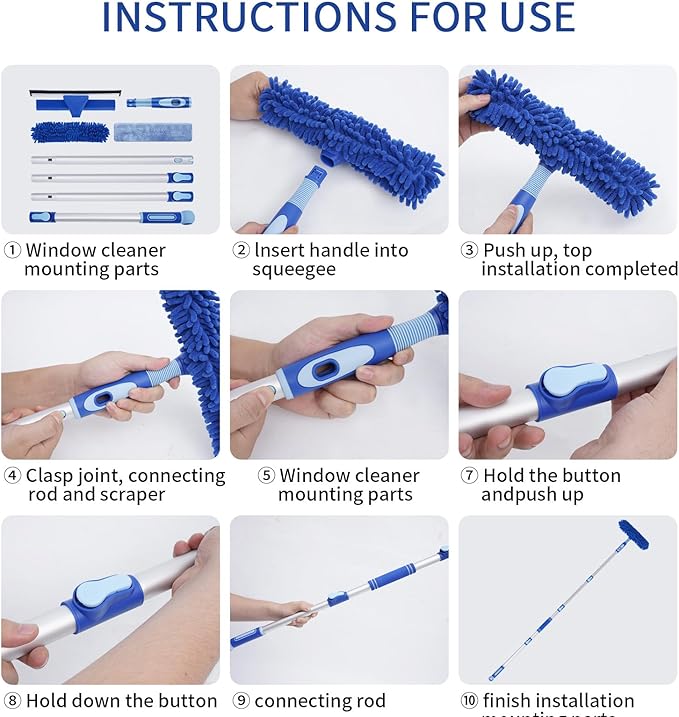 LOMIDA Professional Window Squeegee Kit - Image 3
