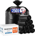Delxo 30-33 Gallon Black Trash Bags, Durable & Puncture-Resistant Plastic by Delxo