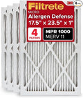 Filtrete 17.5x23.5x1 AC Furnace Air Filter, MERV 11, MPR 1000, Micro Allergen by Filtrete