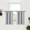 BGment Light Grey Blackout Curtains 30 Inches Long by BGment