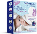 Bamboo Crib Mattress Protector by Slumberfy, Waterproof and Hypoallergenic by Slumberfy