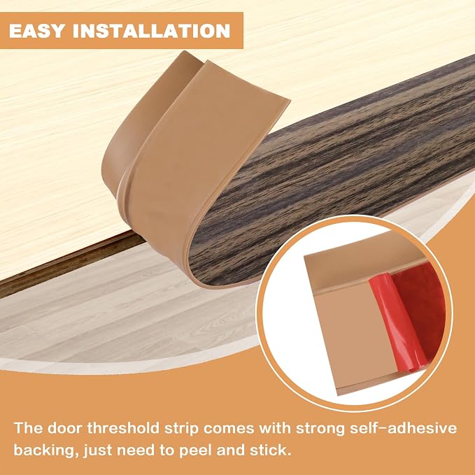 Vinyl Door Threshold Flooring Transition Strip Self Adhesive Carpet Edging Strip - Image 3